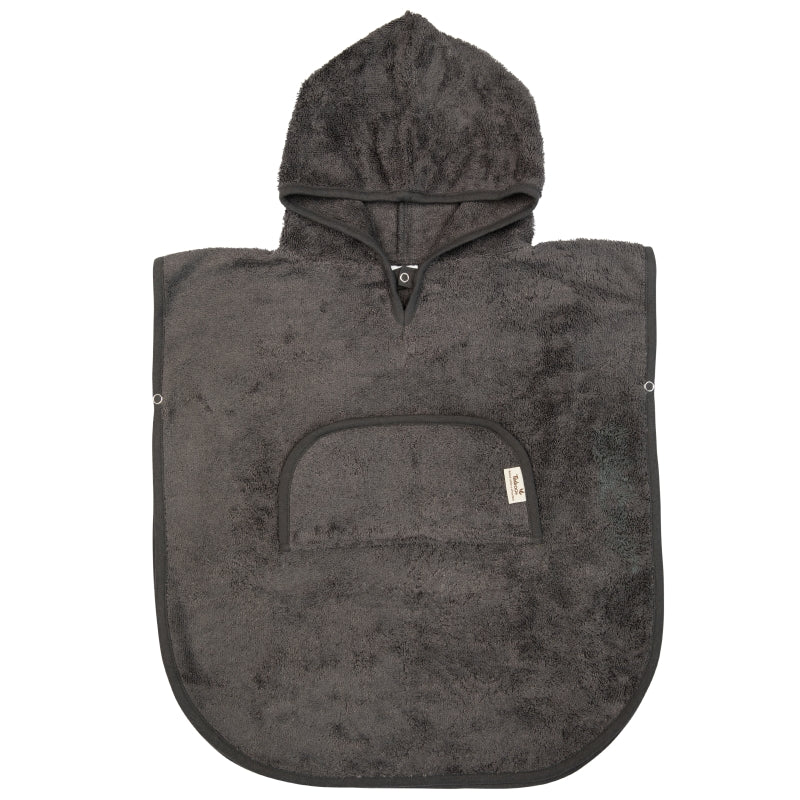 Timboo badponcho met v-hals Graphit