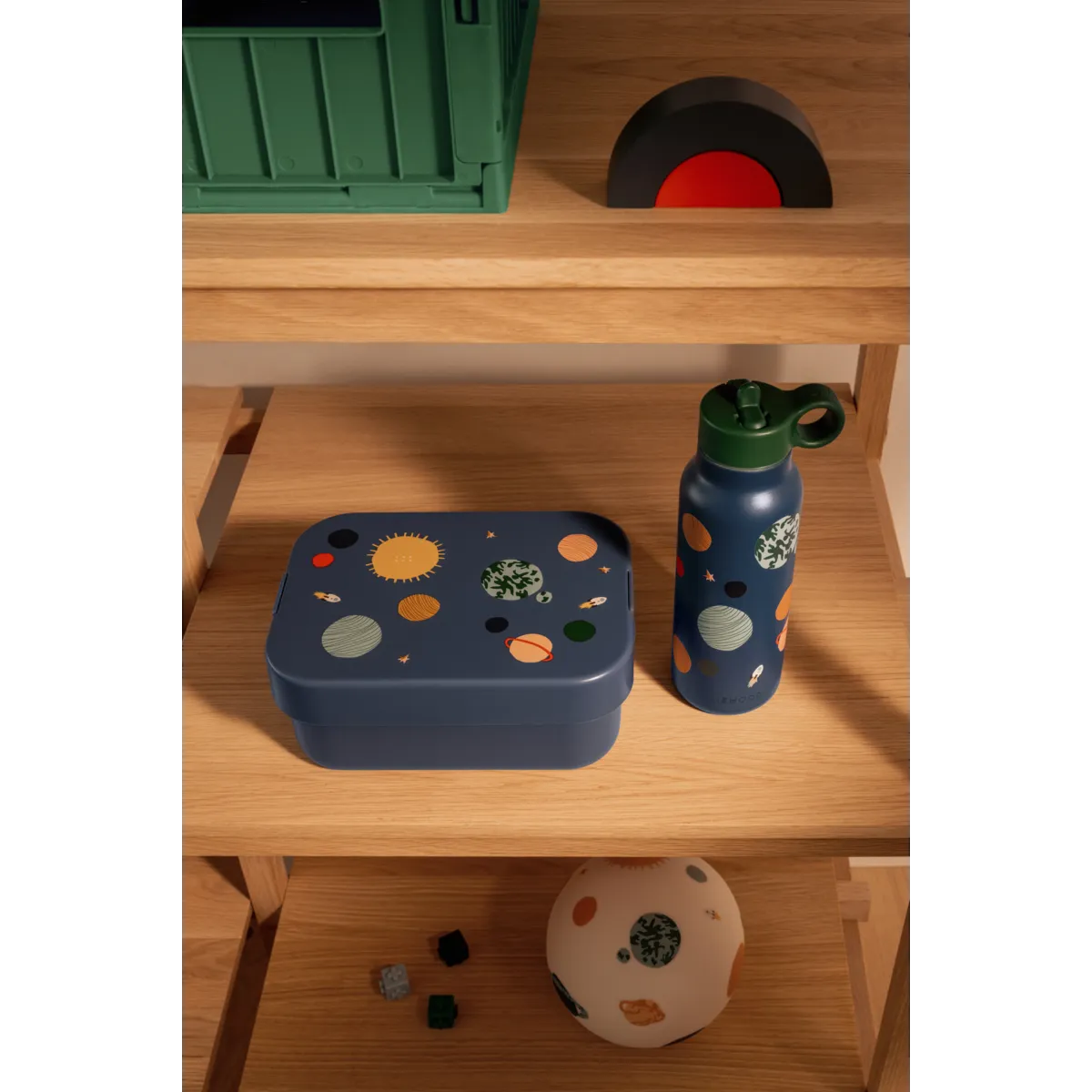 Liewood Chelsey Printed Lunchbox Set roze of blauw 3+