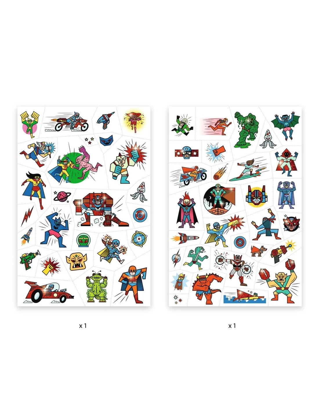 Djeco tijdelijke tattoeages heros 3+