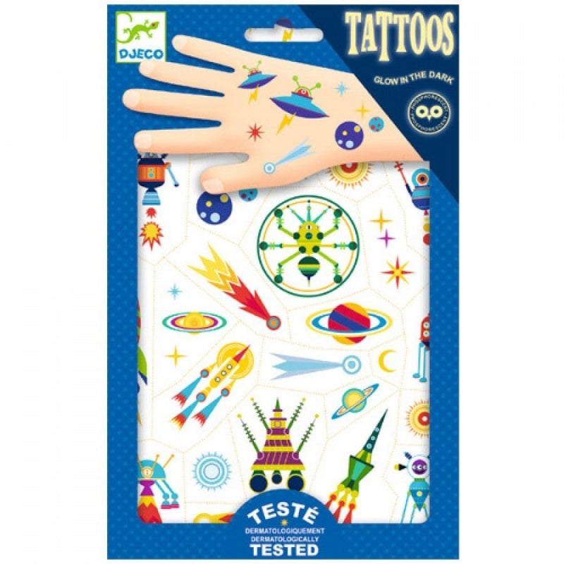 djeco tatouages space oddity 3+