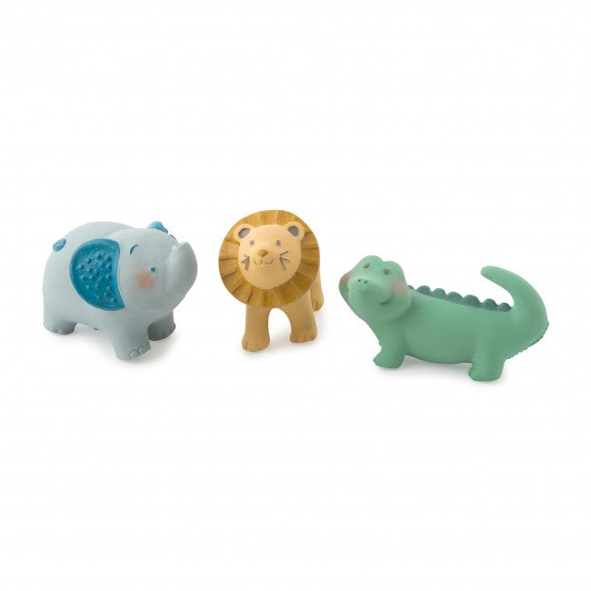 Moulin Roty bijtspeeltje Rubber lion Sous mon baobab 0+