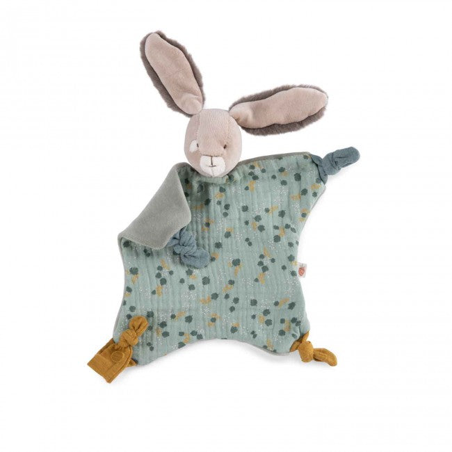 Moulin Roty knuffeldoekje konijn trois petits lapins 0+