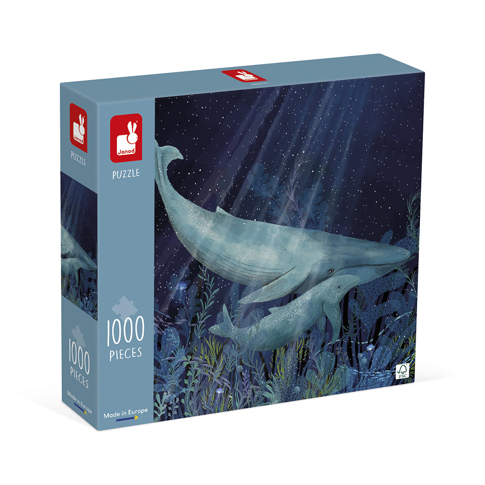 Janod Kidult Puzzel Walvissen in de diepte 1000 stukjes 7+