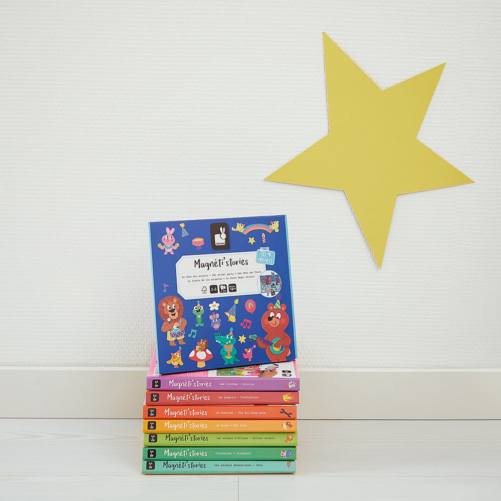 Janod Magneetboek Dierenfeest 3+