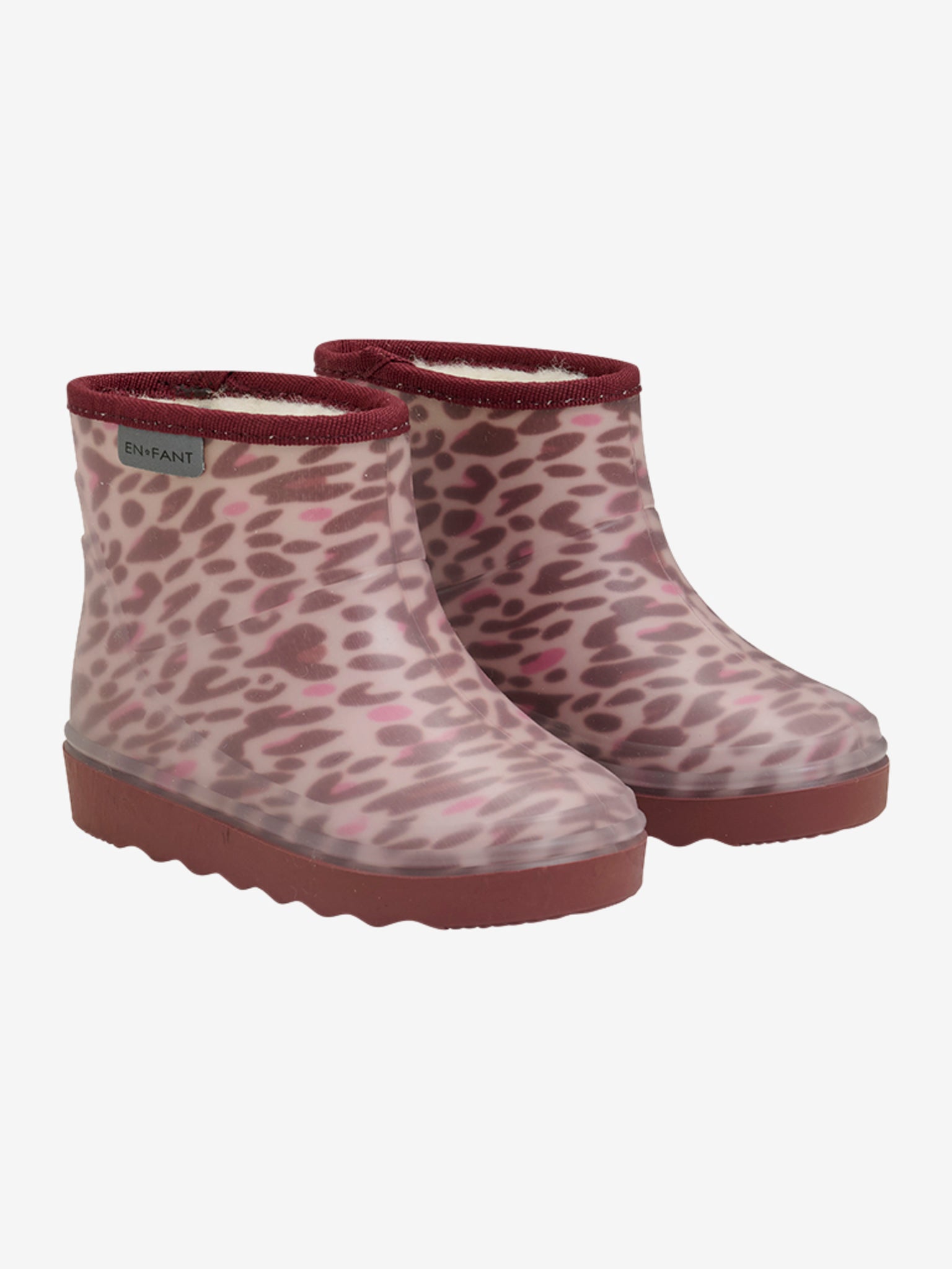 Enfant thermolaars kort wol roze panter