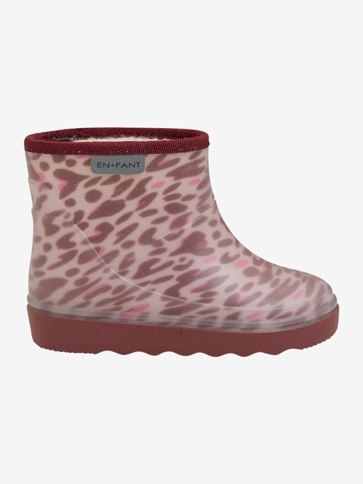 Enfant thermolaars kort wol roze panter