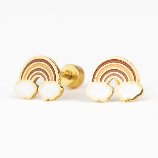 Mrs Ertha Studs Oorbellen Regenboog 3+