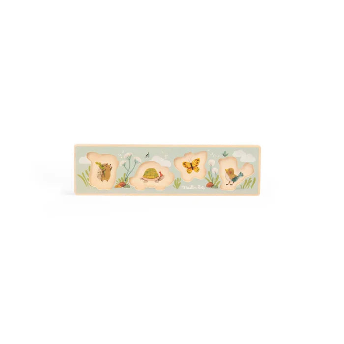 Moulin Roty Puzzel trois petits lapins 1+