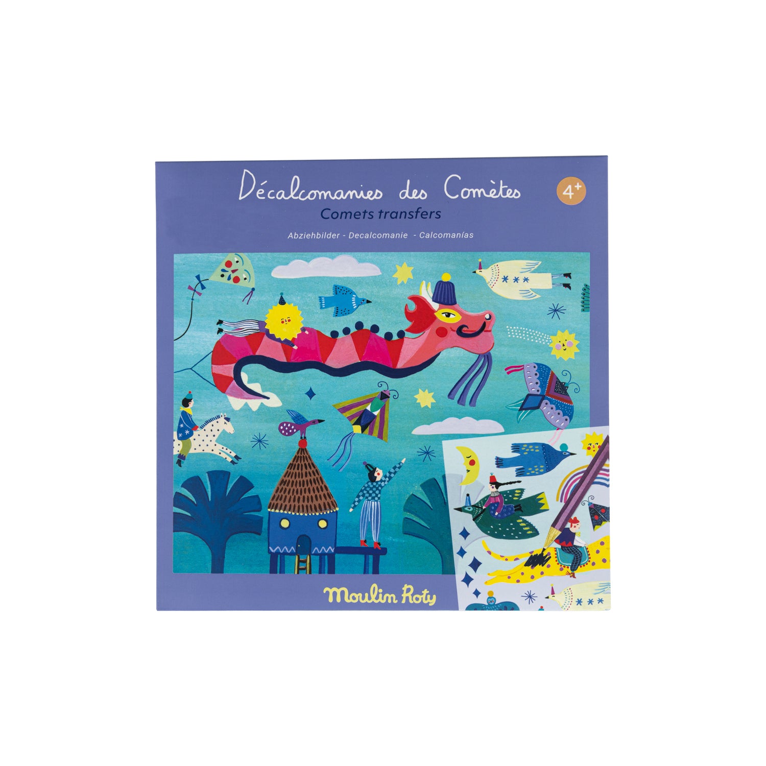 Moulin Roty Transfers Les Comètes Filantes 3+