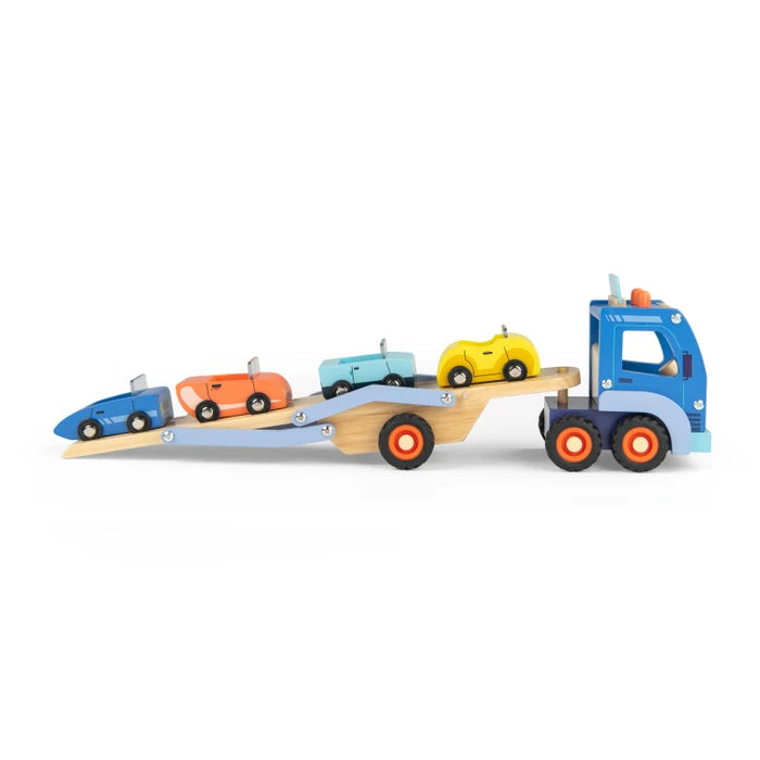 Autotransportwagen op Avenue du Moulin 3+