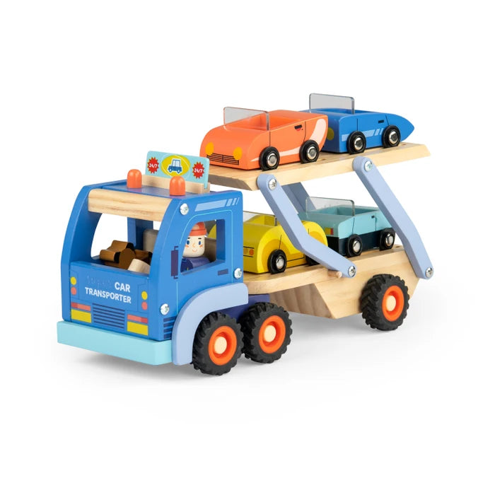 Autotransportwagen op Avenue du Moulin 3+