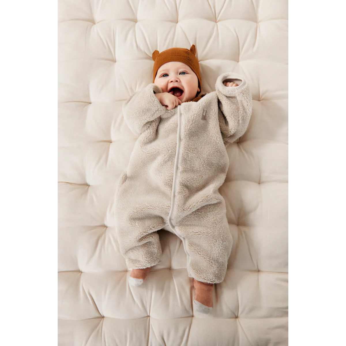 Liewood Bailey Baby Pile Jumpsuit Sandy maat 80