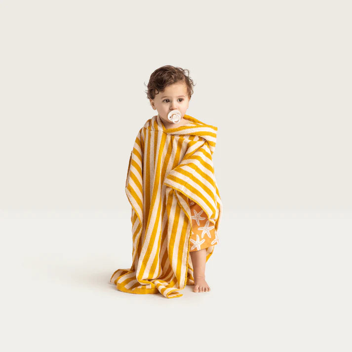Sunwave brands SE Strandponcho Geel/Wit Flow 65 x 65 cm
