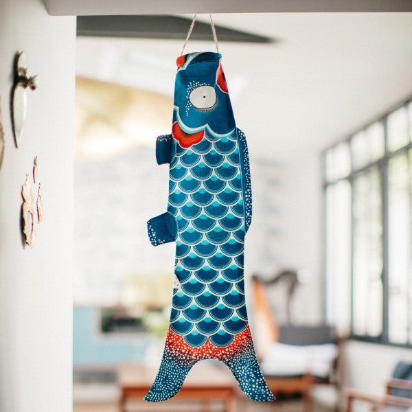 Madame MO vlieger Oceaan blauw Koinobori (S)