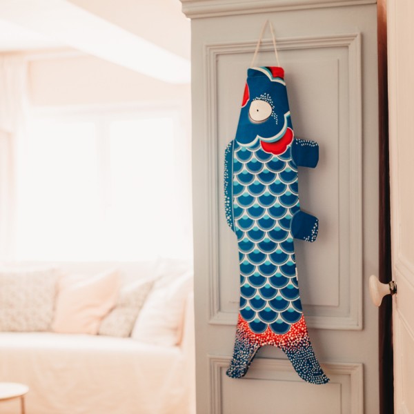 Madame MO vlieger Oceaan blauw Koinobori (S)