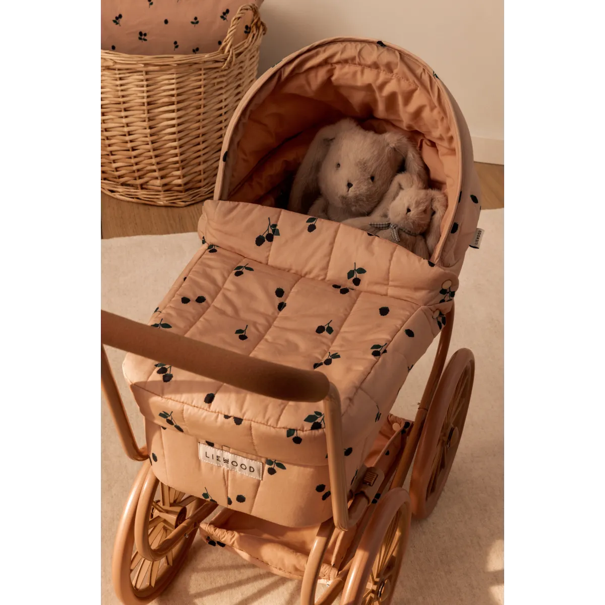 Liewood knuffels Berto Mama & Ik Konijn Teddy +2m