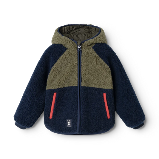 Liewood Jackson Reversible Jacket Army brown / Classic navy Maat 128 cm