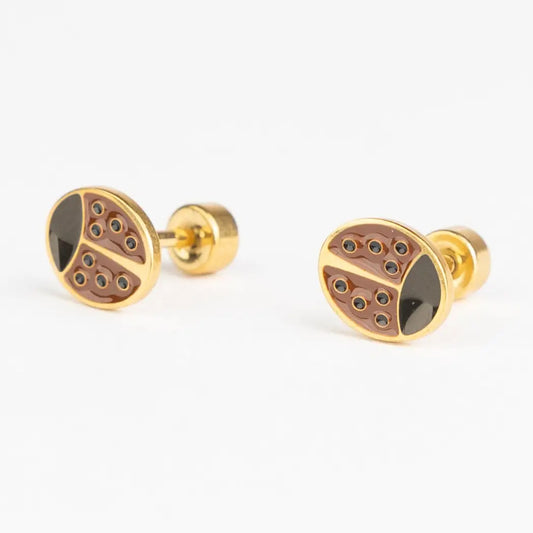 Mrs. Ertha Studs Oorbellen lieveheersbeestje 3+
