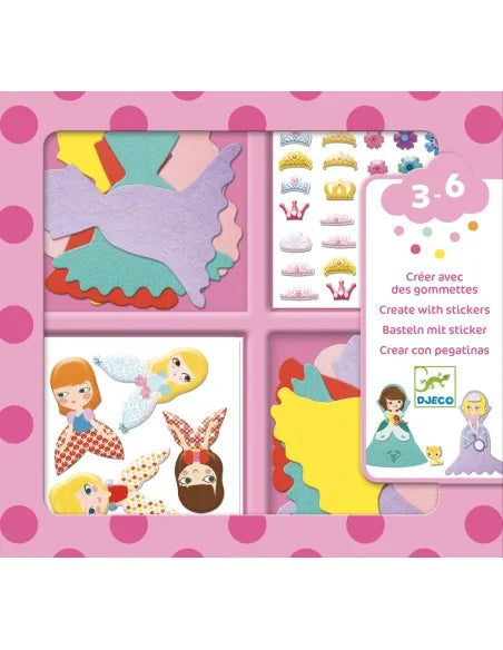 Djeco collage I love princesses 3+