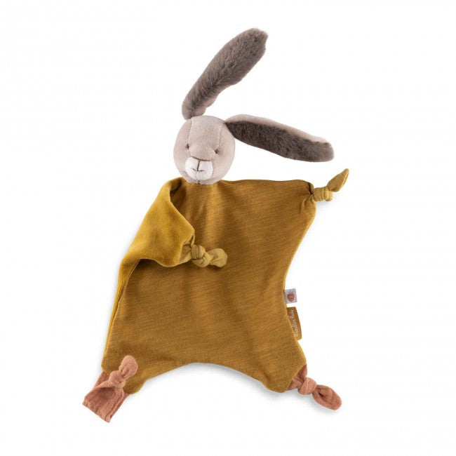 Moulin Roty Ochre rabbit comforter Trois Petits Lapins 0+