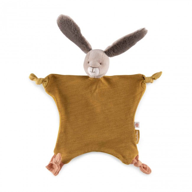 Moulin Roty Ochre rabbit comforter Trois Petits Lapins 0+
