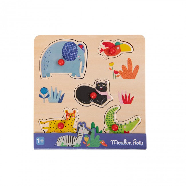 Moulin Roty Animal puzzle Les Toupitis 1+