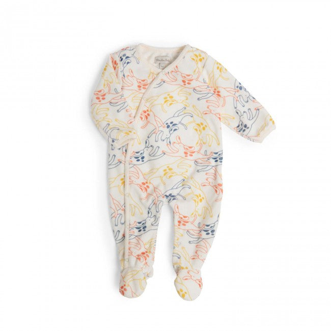 Moulinroty romperpak velours Puce & Pilou 68