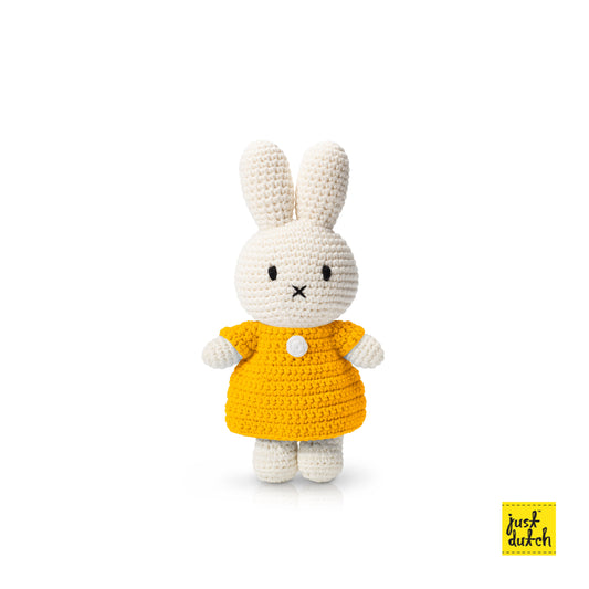 Just Dutch nijntje handgemaakte jurk 3+ Geel