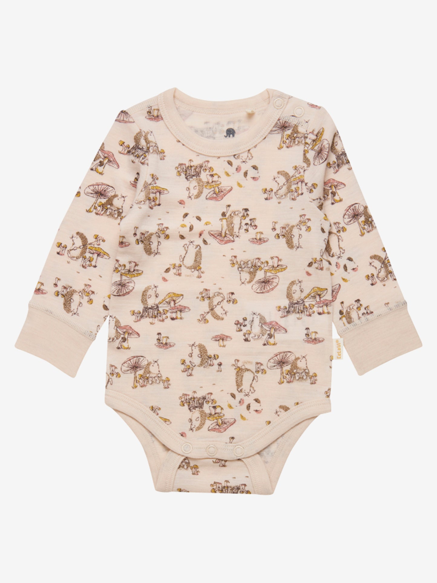 Celavi romper egeltje rood merino wol 80