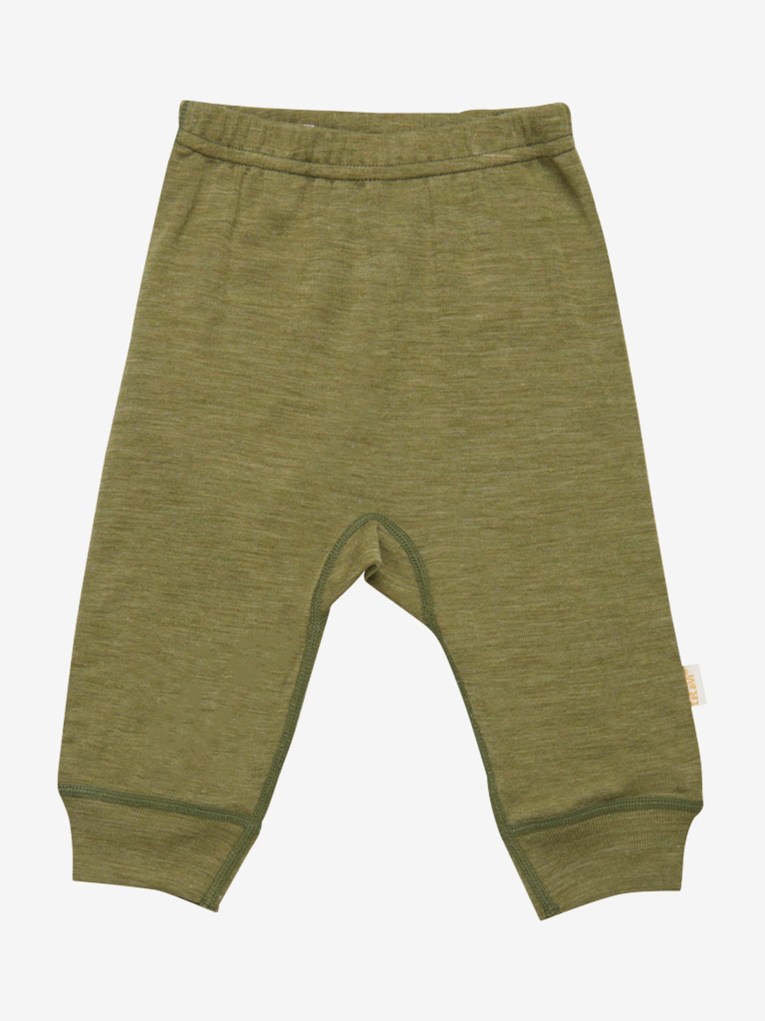 Celavi legging broek merino wol groen