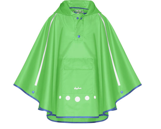 Playshoes regenponcho opvouwbaar Groen L