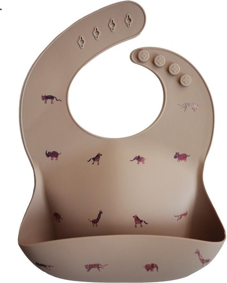 Mushie slabbers silicone safari tan