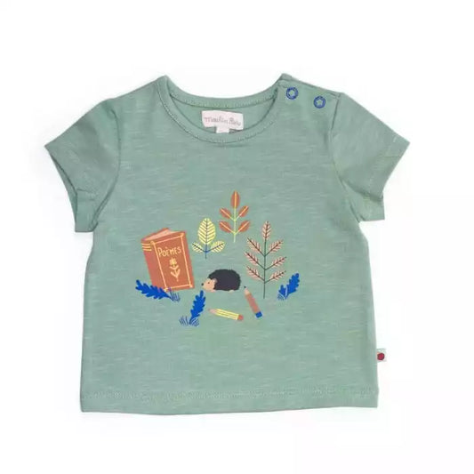 Moulinroty t-shirt feve pomme des bois 74cm
