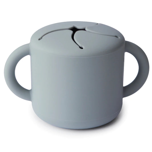 Mushie snack cups Stone