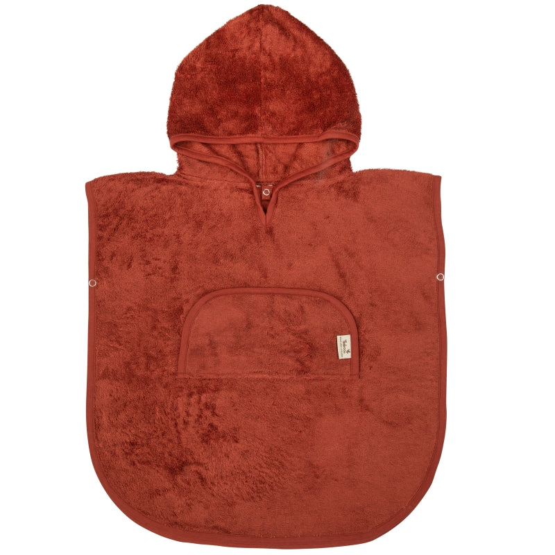 Timboo badponcho met v-hals Rosewood