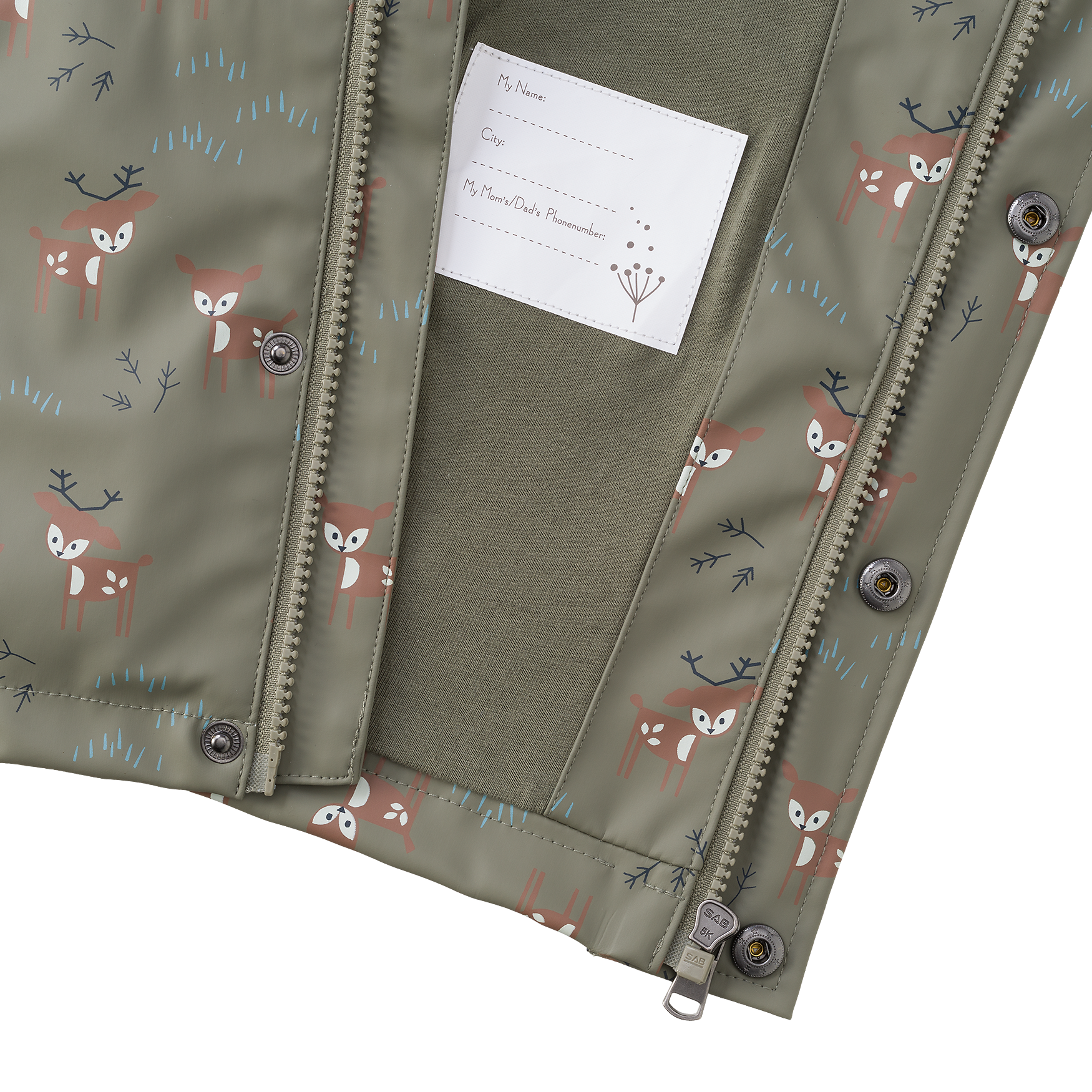 fresk regenjas deer olive 116