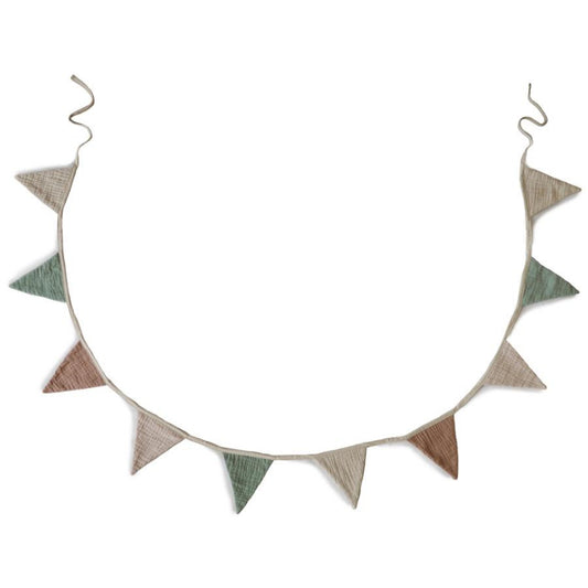 Mushie vlaggenlijn organic Baby Garland 236 cm
