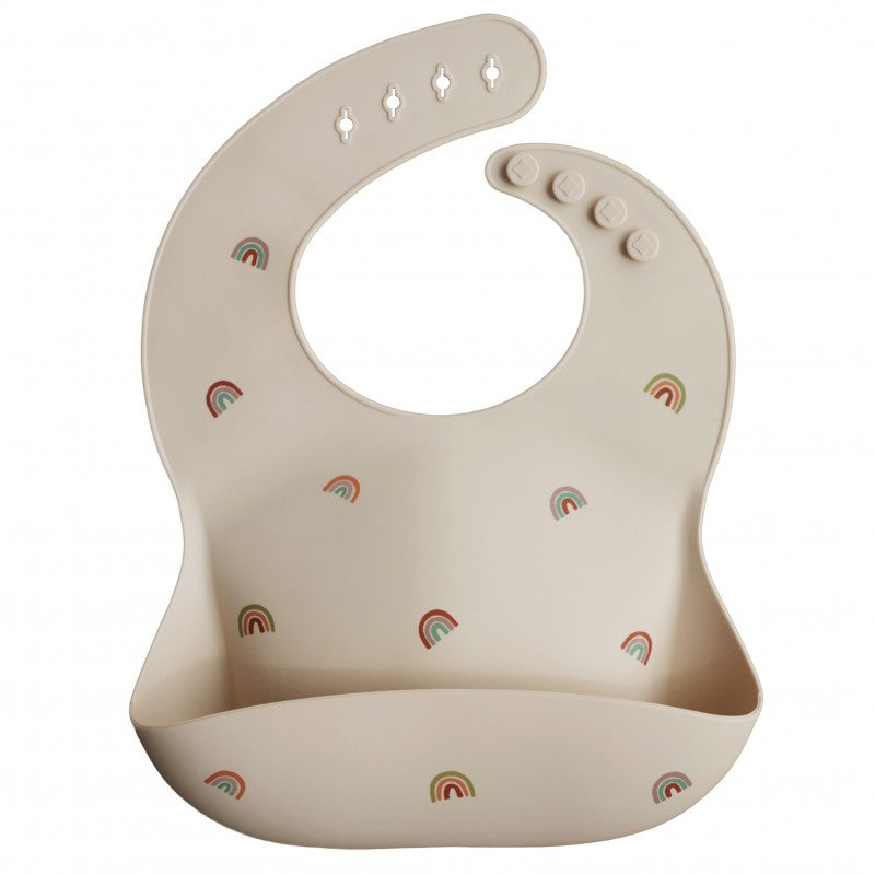 Mushie slabbers silicone rainbows