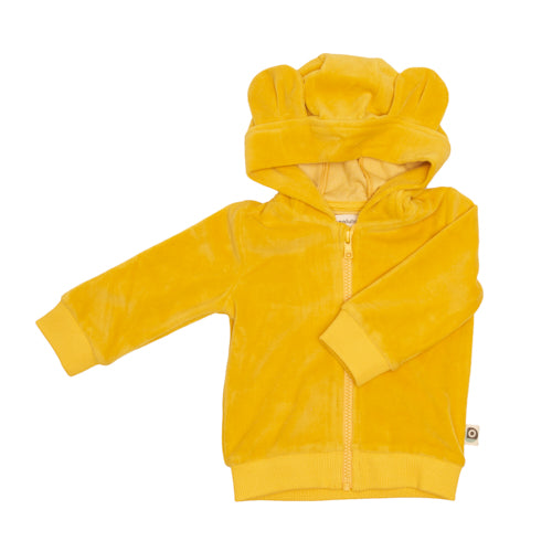 Onnolulu hoodie balou geel velours 50-56