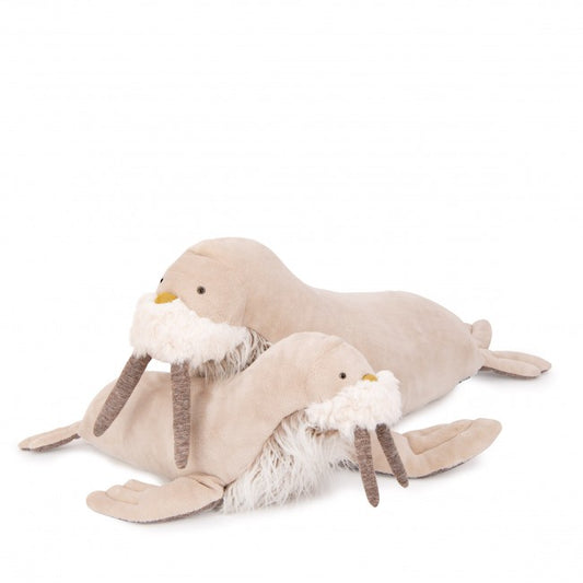 Moulin Roty knuffel walrus 70 cm moustache +10 mnd